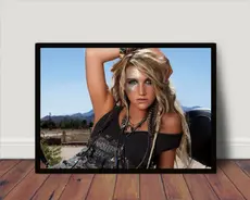 Quadro Decorativo / Poster C Moldura Kesha Pop P4498