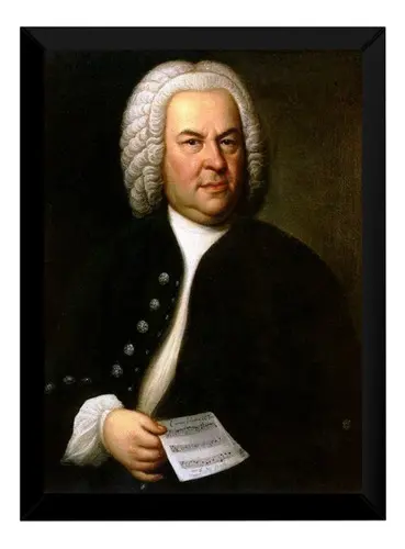 Lindo Quadro Bach Musica Classica  Quarto / Sala  P7372