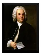 Lindo Quadro Bach Musica Classica  Quarto / Sala  P7372