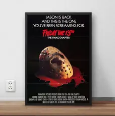 Quadro / Poster Com Moldura Jason Sexta Feira 13 Terror P996