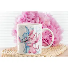 Caneca Personalizada lilo stich Com  Seu Nome 1 unidad Porcelana de 325ml  presente NOME