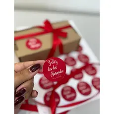 24und Adesivo Feliz Dia dos Namorados Vermelho - Coleção Dia dos Namorados