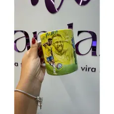 Caneca Neymar Seleção Brasileira Presente Futebol 325ml