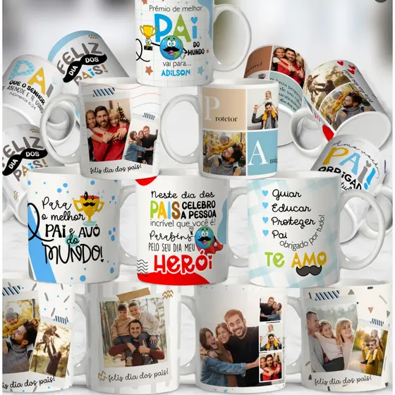 Caneca Personalizada Com foto e Nome Uso Exclusivo do Melhor Pai do Mundo Dia dos Pais