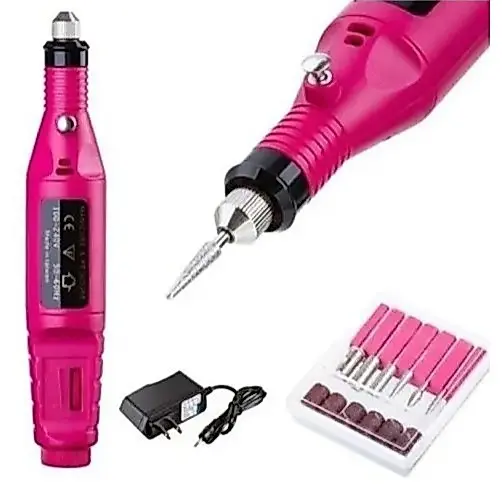 Lixadeira Unha Lixa Elétrica Profissional Bloco Motor Bivolt Manicure
