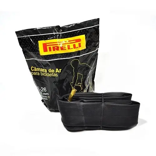 Câmara de Ar Pirelli Aro 26 – Bico Grosso 33mm, 1 Unidade para Bicicleta
