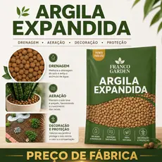 Argila Expandida Litros Pedras Para jardinagem Argila Terra forte