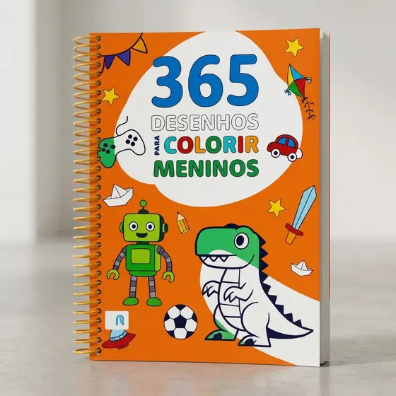 365 Desenhos para Meninos Espiral coordenação motora desenhos fofos para colorir