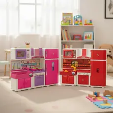 Cozinha Infantil Completa Fogão Geladeira Microondas 85 cm