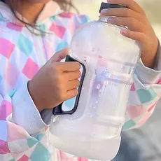 Garrafa Galão de água 1.8L c/alça Academia Treino Funcional Esportes Academia Cross fit Fitness
