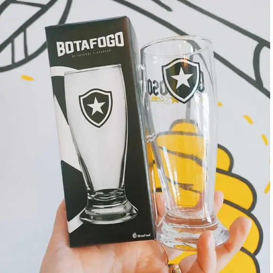 COPO MUNICH BOTAFOGO TIME DE FUTEBOL OFICIAL JOGO 200ML VIDRO