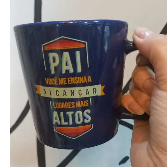 CANECA PAI AMIGO HÉROI 400ML CERÂMICA