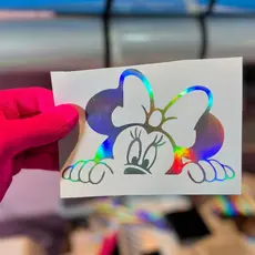 Adesivo  Minnie sem fundo 10x15cm