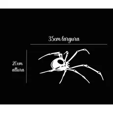 Adesivo Aranha escolher a cor desejada 35x20cm