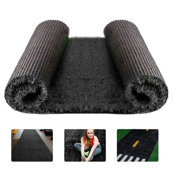 Grama Sintetica Softgrass Colors - Preto 12mm - 2x1.5m - 3m2 - Decortech