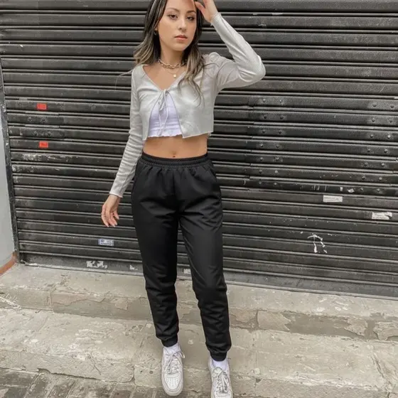 Calça jogger feminina smile advisory moda gringa tumblr moda blogueira unissex