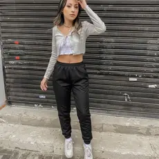 Calça jogger feminina smile advisory moda gringa tumblr moda blogueira unissex