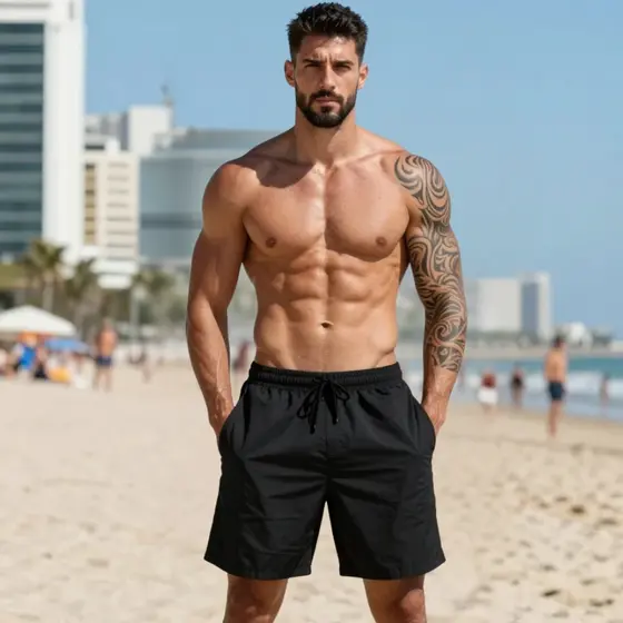 Bermuda Shorts Tactel Treino Masculino Bermuda Masculina Mauricinho Tectel Premium Bolso Corrida
