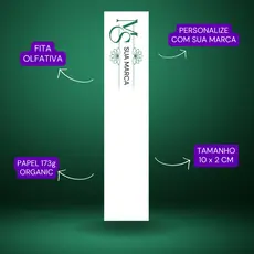 Fita olfativa Personalizada Demostração de perfumes 10x2cm 2000 UNIDADES