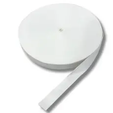 Fita Acetinada Branca 15mm x 50m para Sublimação | Ideal para Cordão de Crachá