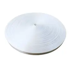 Fita Acetinada Branca 20mm x 100m para Sublimação | Ideal para Cordão de Crachá