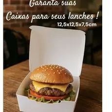 100 caixa 12,5x12,5x7,5cm.branca HAMBURGUER