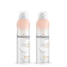 Kit Desodorante Aerossol Antitranspirante Herbissimo Care Vanilla c/2 unidades