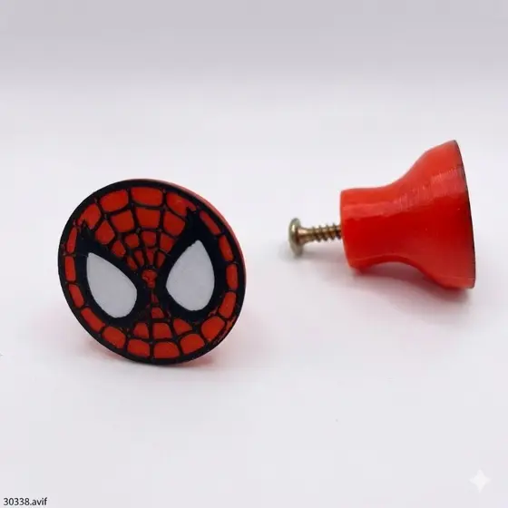 Puxador de gaveta personalizado Homem Aranha Spider Man