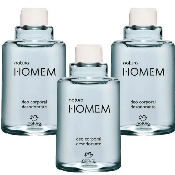 DESODORANTE CORPORAL REFIL NATURA HOMEM ( 3 UNIDADES)