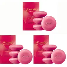 Kit com 03 caixas de sabonetes encanto irresistível e poderosa 4x80g