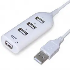 HUB USB 2.0 com 4 Portas Branco - Realengo