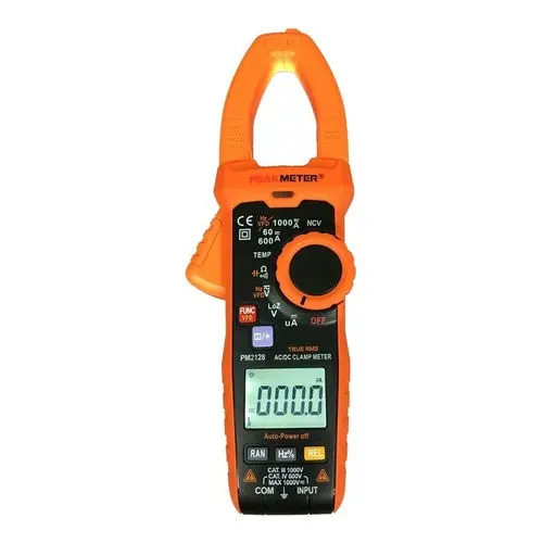 Alicate Amperímetro Digital Peakmeter Pm2128 - Realengo