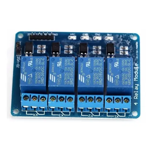 Módulo Rele 4 Canais 5v Arduino, Pic, Arm. 12x - Realengo