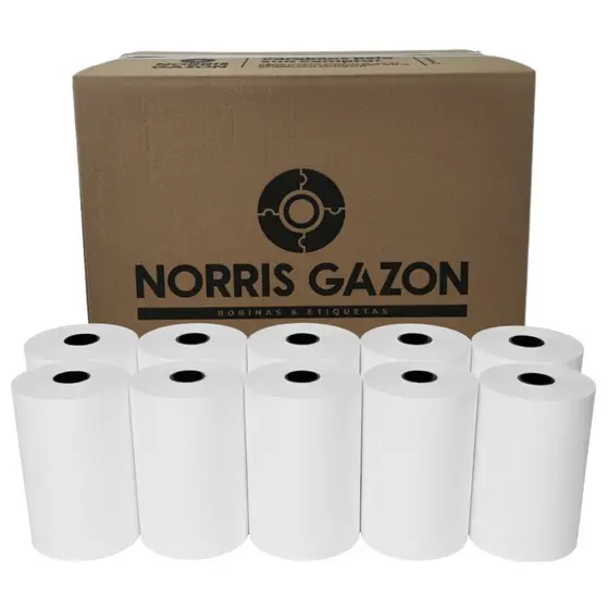 10 Bobinas Térmica 80mm 80x40 Bobina Cupom Impressora Pdv