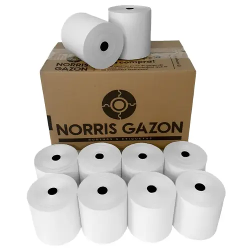Papel Bobina 80x80 Térmico para Comércios – Caixa com 10 Rolos