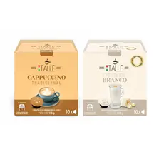 Cápsula Dolce Gusto Cappuccino e Chocolate Branco Café Italle 20 Und
