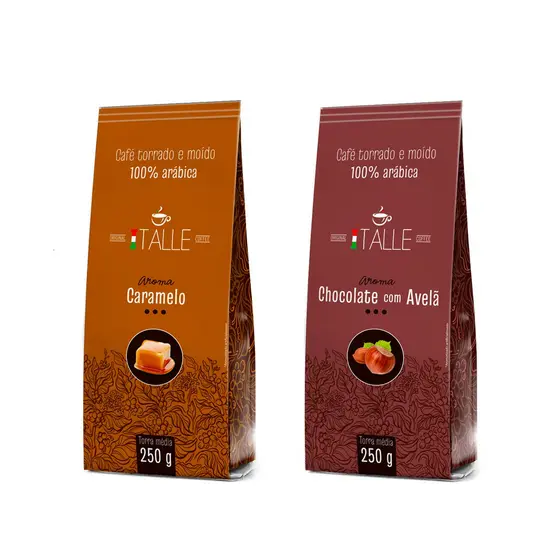 Café Aromatizado Café Torrado E Moído Caramelo E Avelã