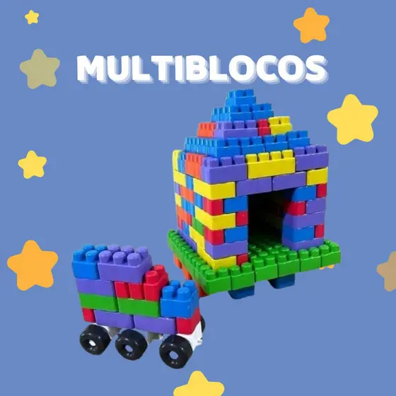 120 BLOCOS DE MONTAR - COM RODINHA - BEM COLORIDAS - MONTA MONTA INFANTIL