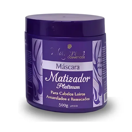 Mascara Matizadora Platinum Maycrene 500g Para Cabelos Loiros