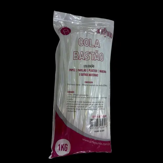 Cola quente bastão translúcido  Artesanato Artístico Refil Fina 7mm ou Grossa 11 mm Grande pacote de 1Kg