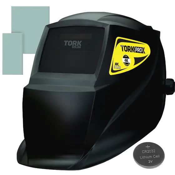 Máscara de Solda 4K Auto Escurecimento Arc Solar DIN 11 Tork