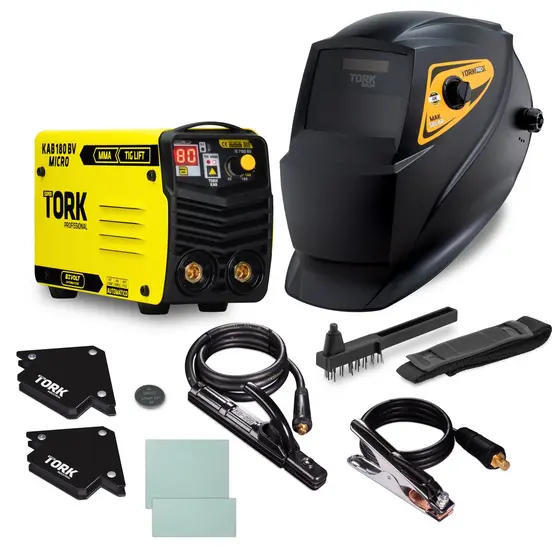 Inversor Solda 180A Bivolt Funilaria MMA Tig Mascara Tork