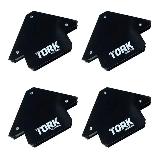 4 Esquadros Magnético Para Solda 12kg Serralheiro Super Tork