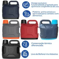 Garrafão Térmico 5L Supertermo Quente Frio Termolar