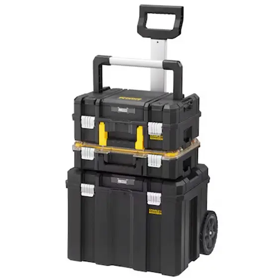 Kit Profissional Organizador de Ferramentas Movel com Trava de Metal e Alça Longa Dewalt ou Stanley