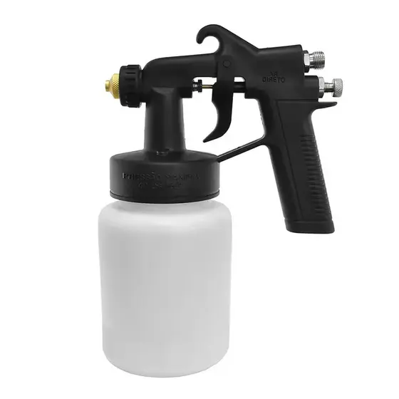 Pistola de Pintura Profissional Ar Direto 600ml 36psi Com 2 Bicos de Pintura 1,2mm Compressor Tufão