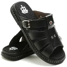 Sandália Franciscana Anti Stress Chinelo Masculino Em Couro Legítimo Oferta
