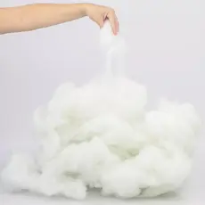Enchimento 1KG Desfibra Branca para Almofadas Puffs Travesseiros Pelúcias e Decoração