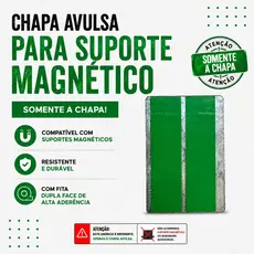 Chapa Para Suporte Magnético Celular Para Moto