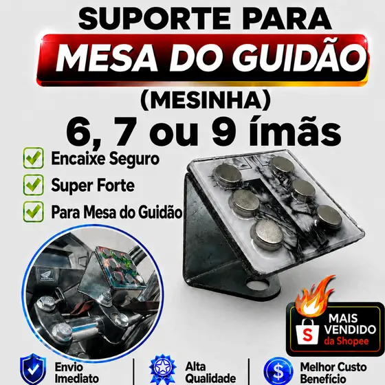 Suporte de Celular Para Mesa do Guidão Mesinha